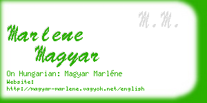 marlene magyar business card